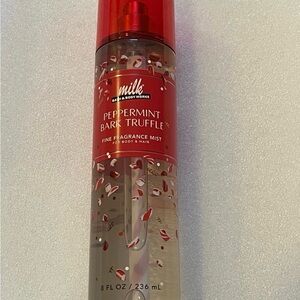 Bath & Body Works Peppermint Bark Truffle Fragrance Mist - Red and White